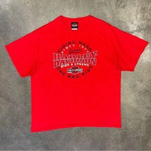 Harley Davidson U.A.E. Dubai United Arab Emirates Graphic Tee Y2K